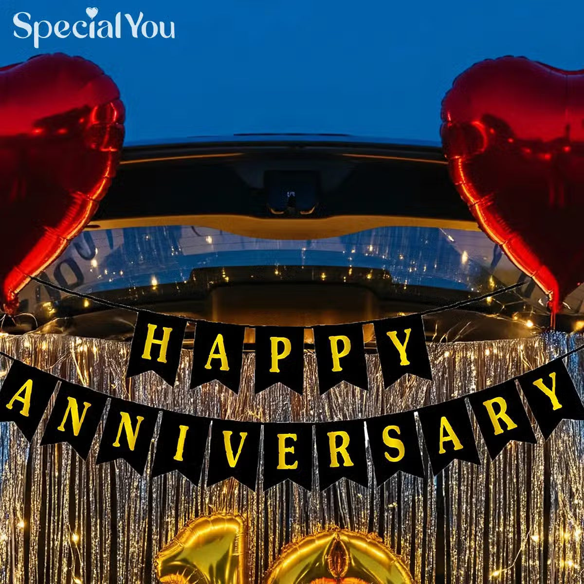 10th Anniversary Car Boot Decor
