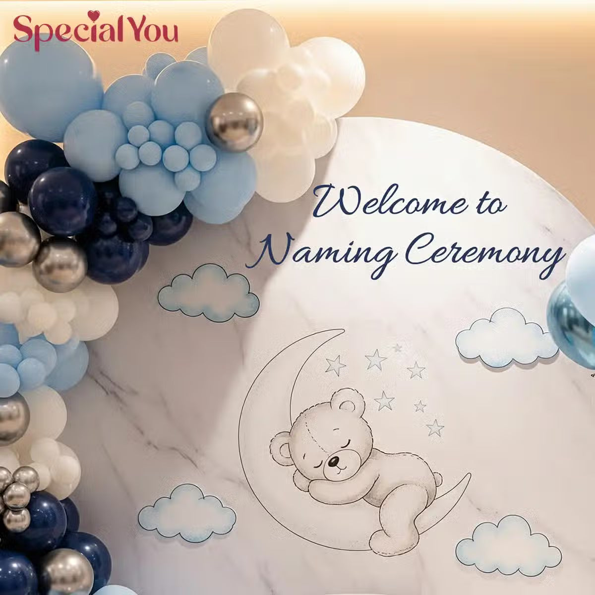 Celestia Naming Ceremony Balloon Decor