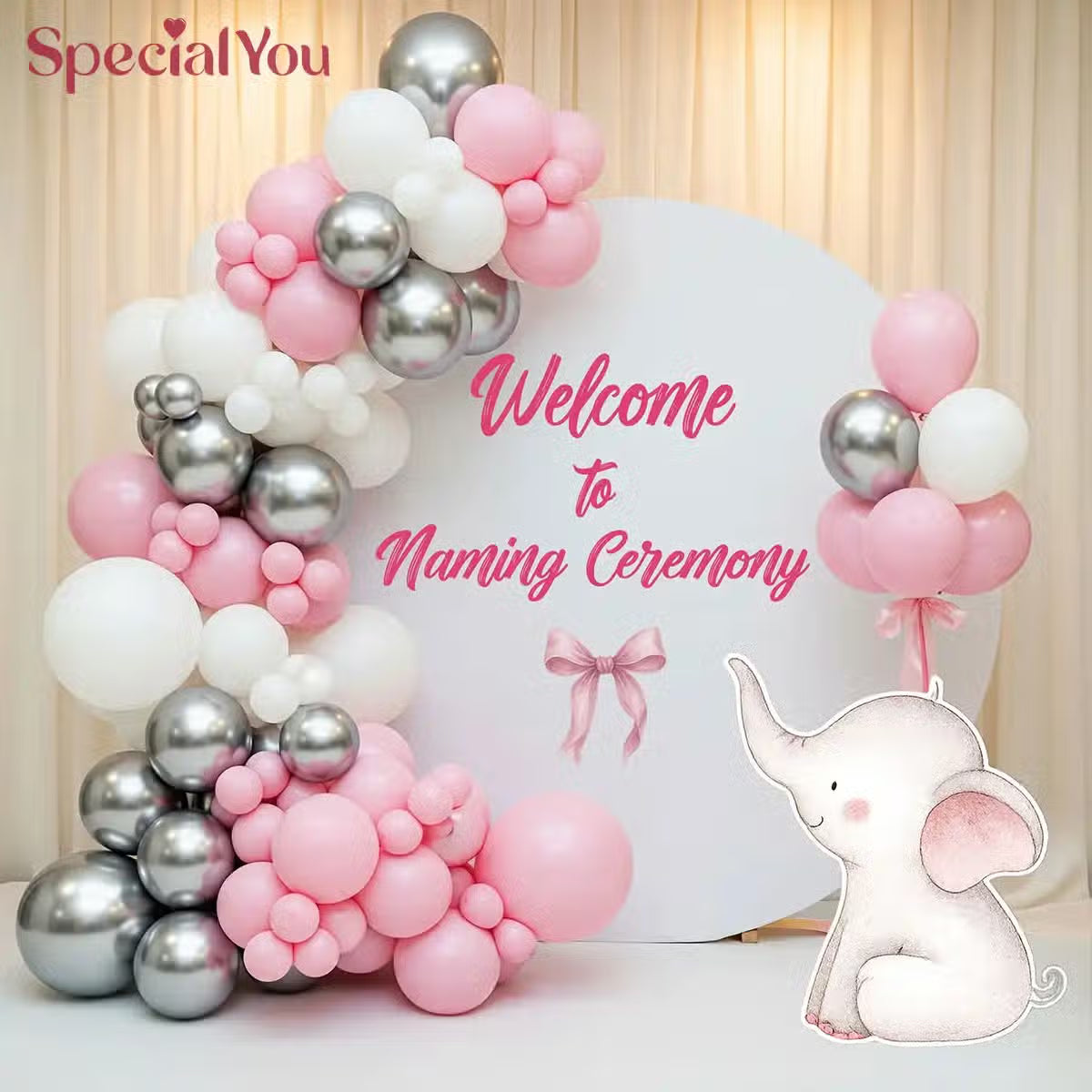 Blush Dreams Naming Ceremony Decor