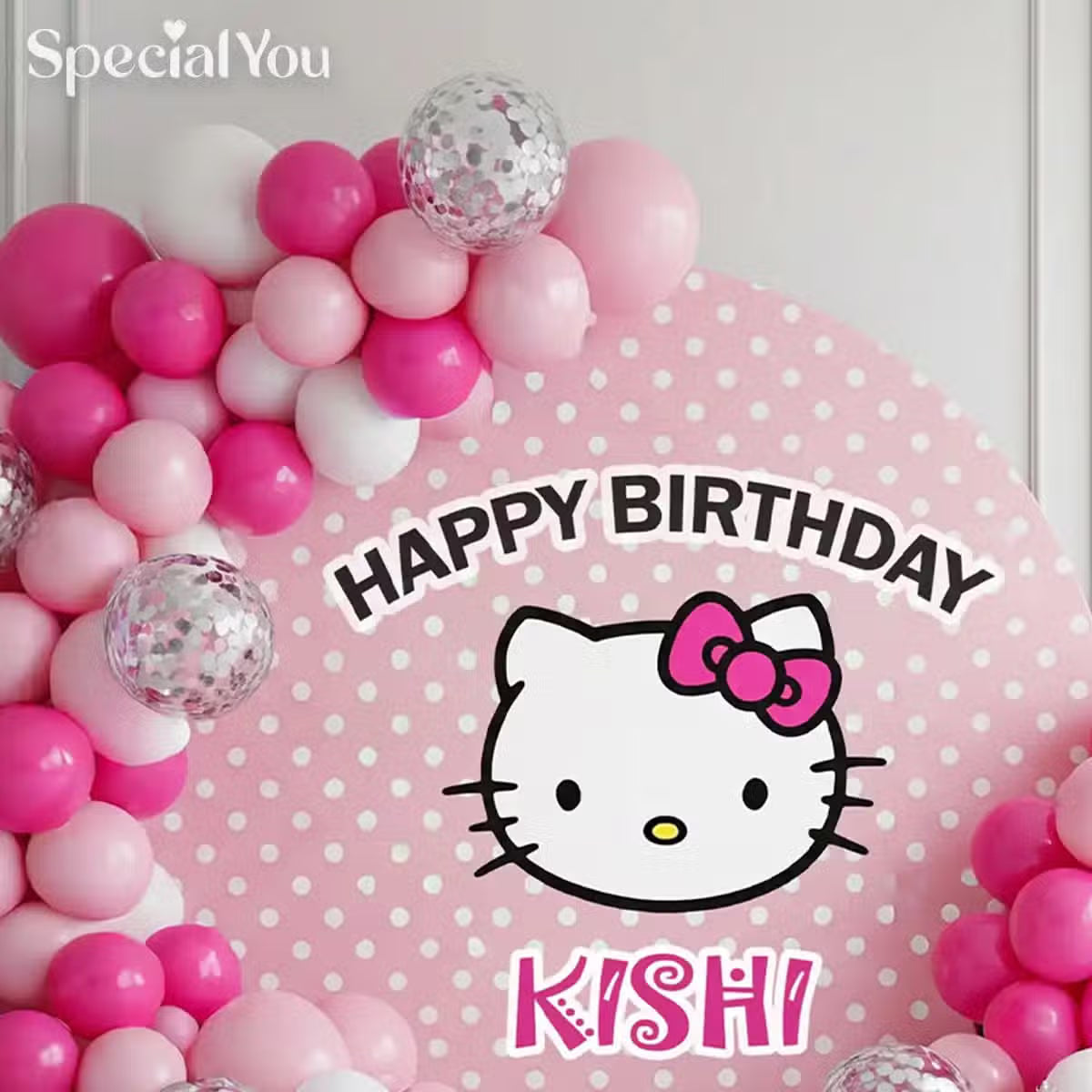 Hello Kitty Birthday Balloon Decor