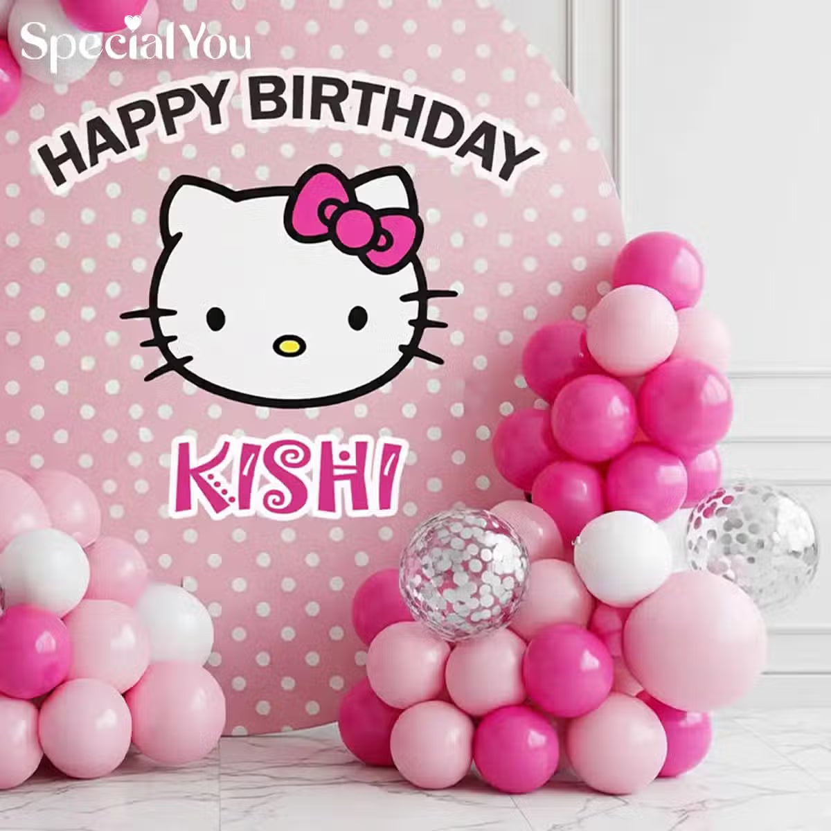 Hello Kitty Birthday Balloon Decor