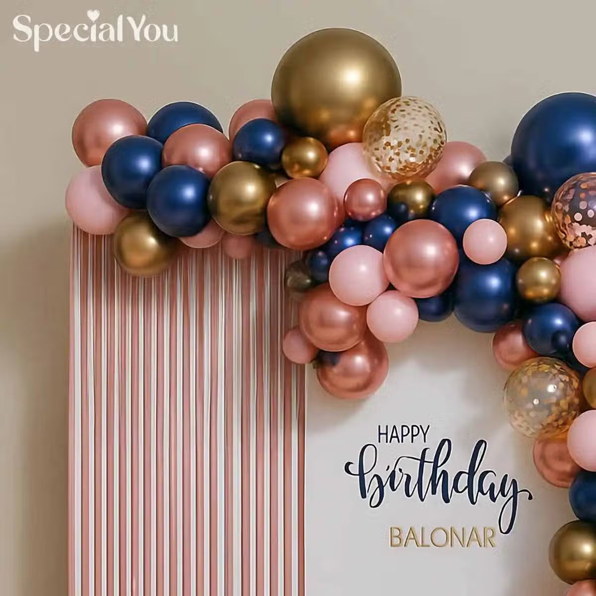 Rustic Brown Balloon Birthday Decor