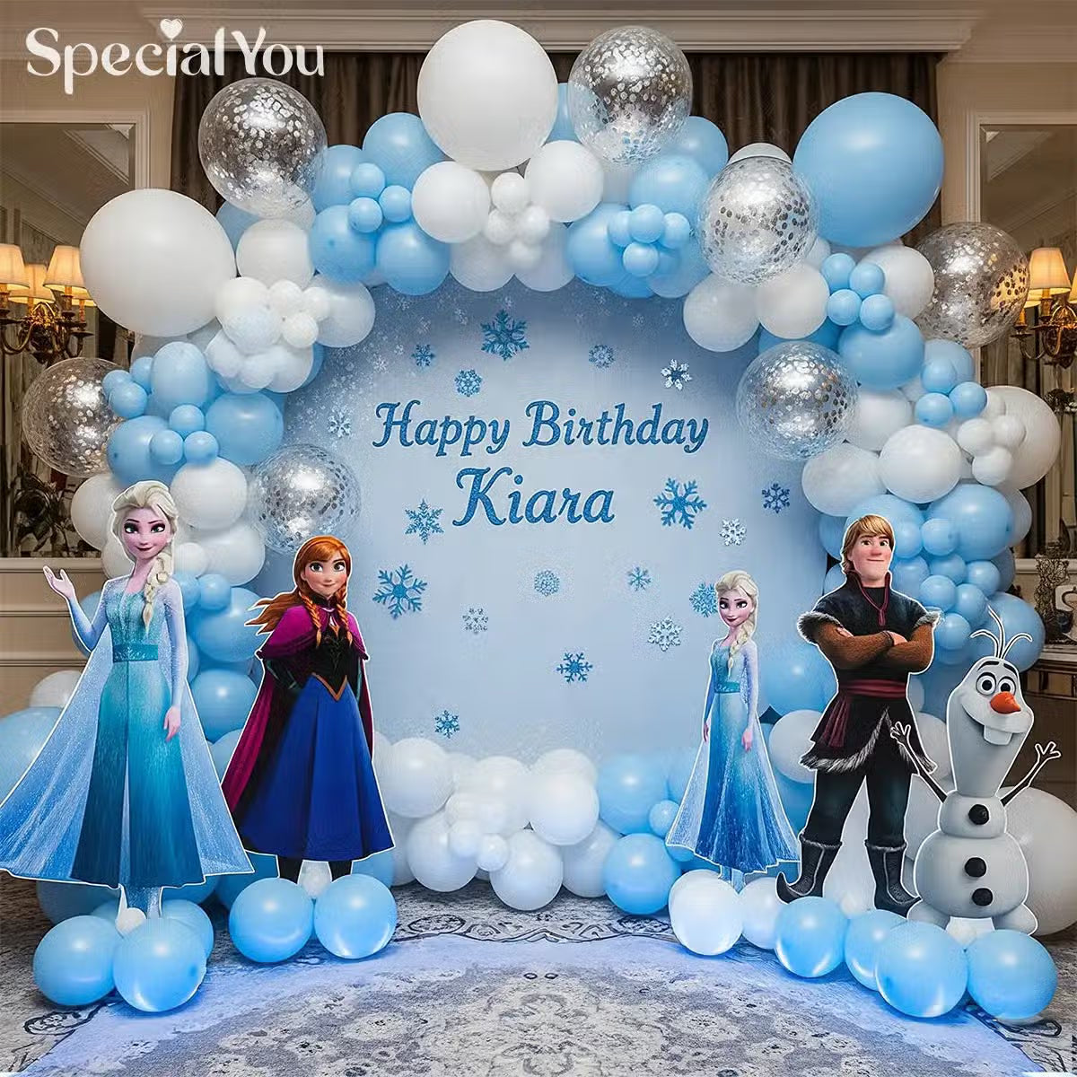 Frozen Winter Ring Balloon Decor