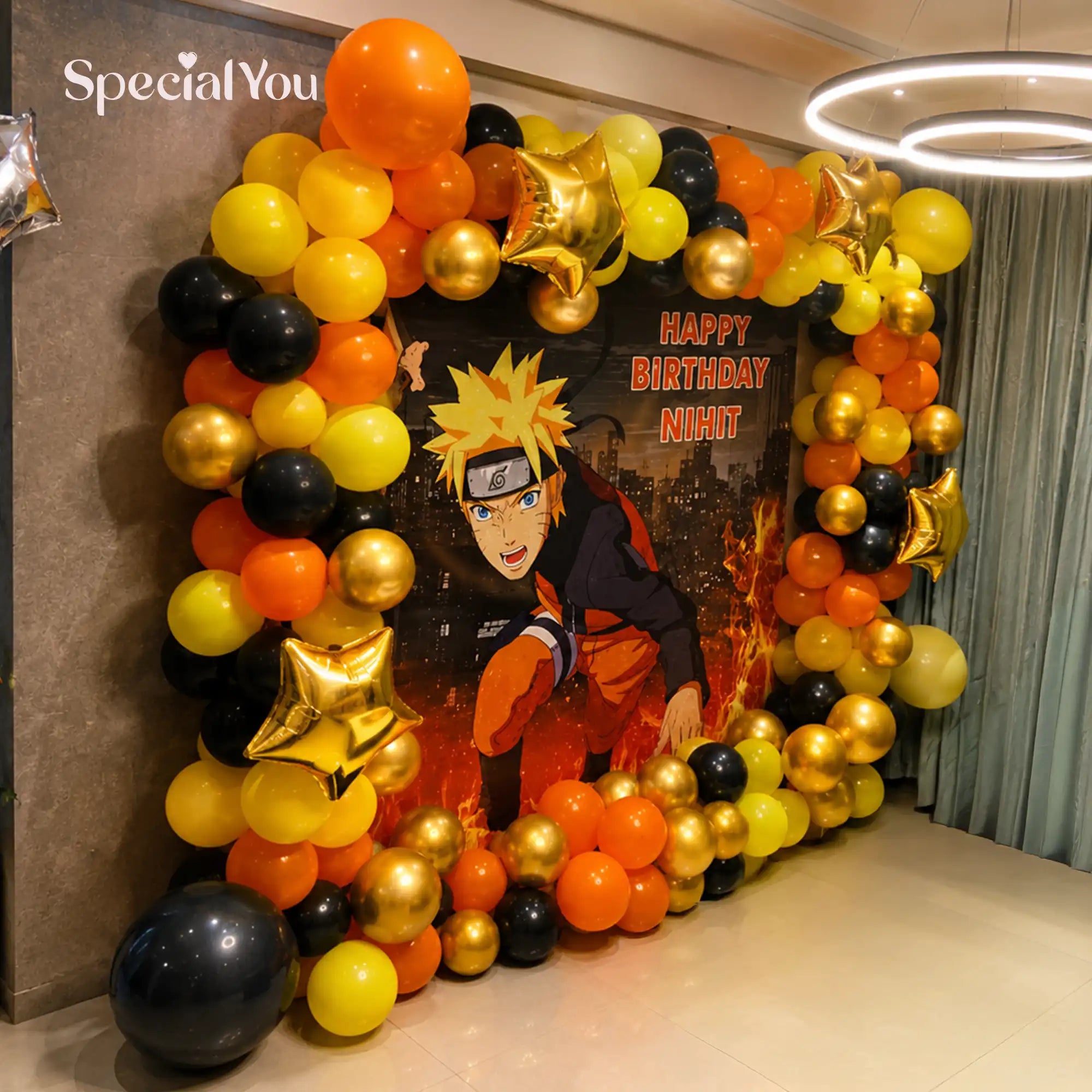 Naruto Theme Birthday Balloon Decor