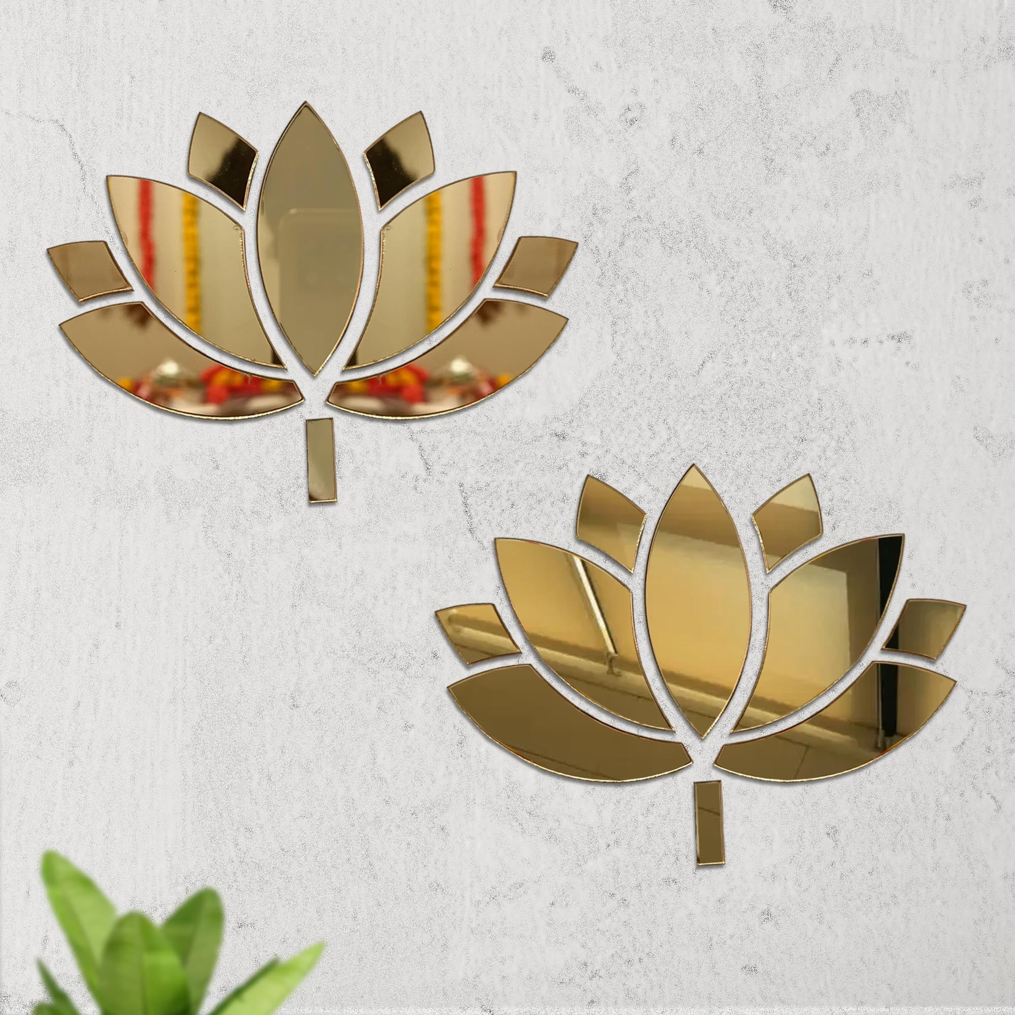 Acrylic Lotus Sticker Pack of 2