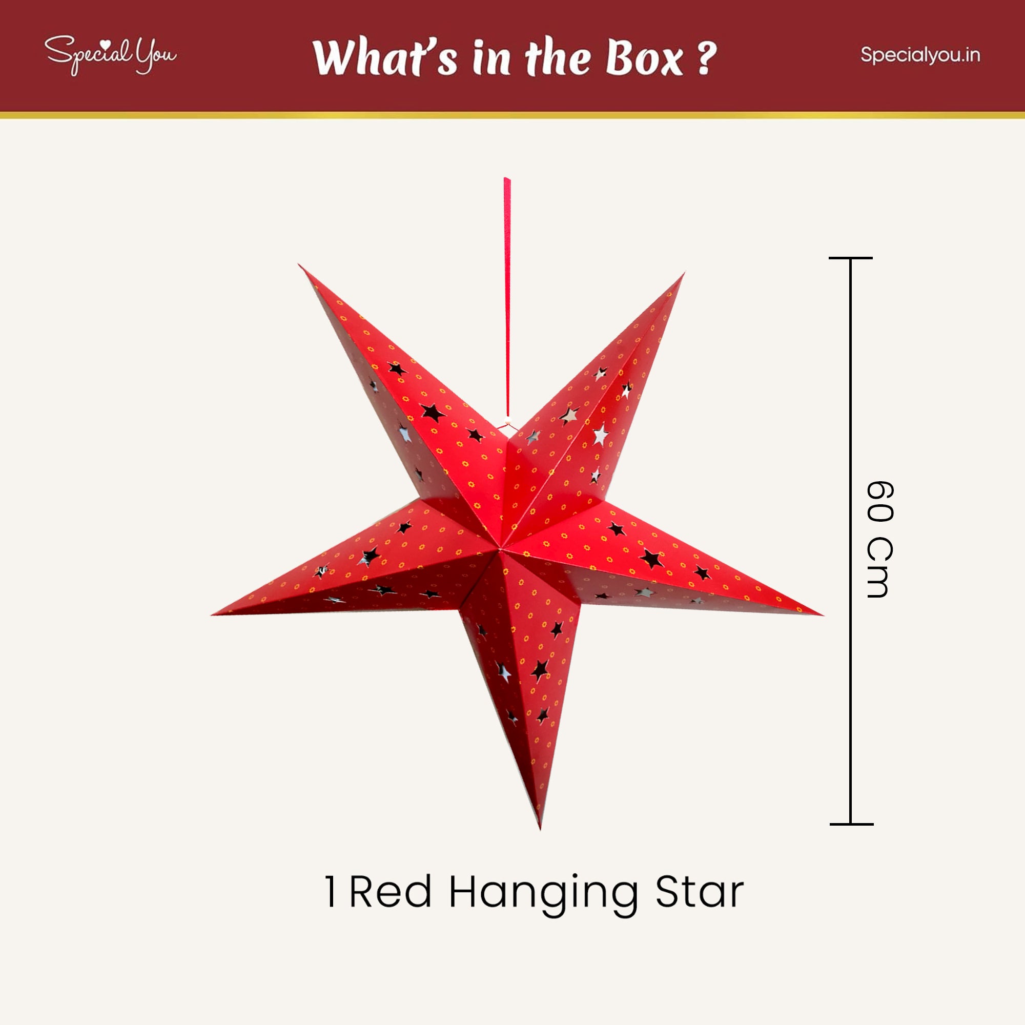 Hanging Star for Christmas Decorations