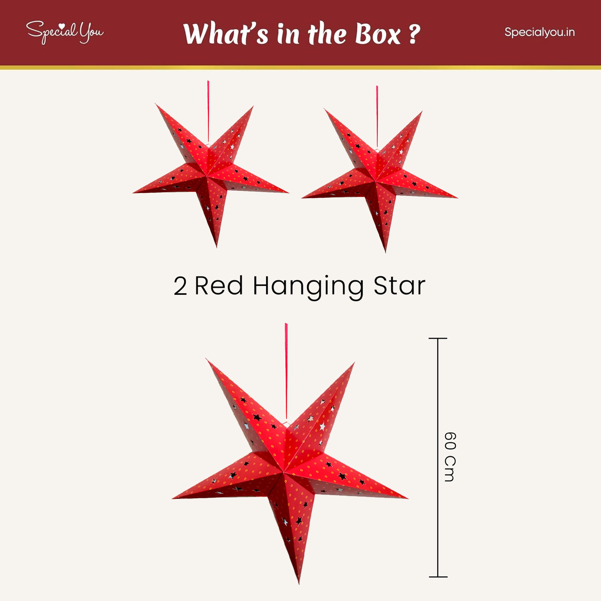 Hanging Star for Christmas Decorations