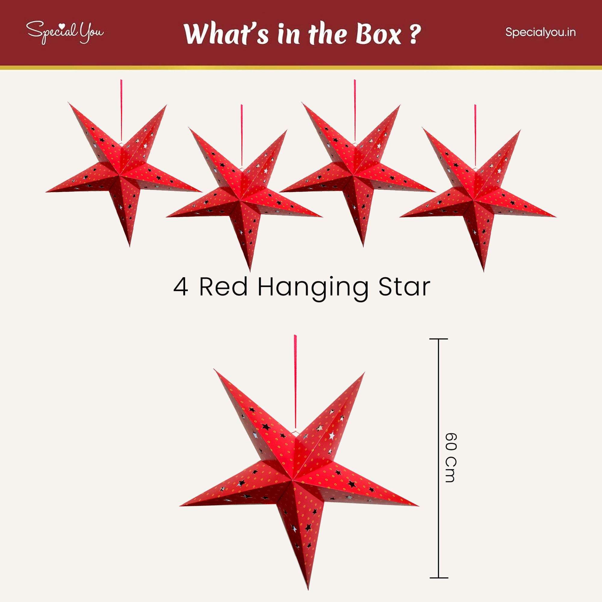 Hanging Star for Christmas Decorations