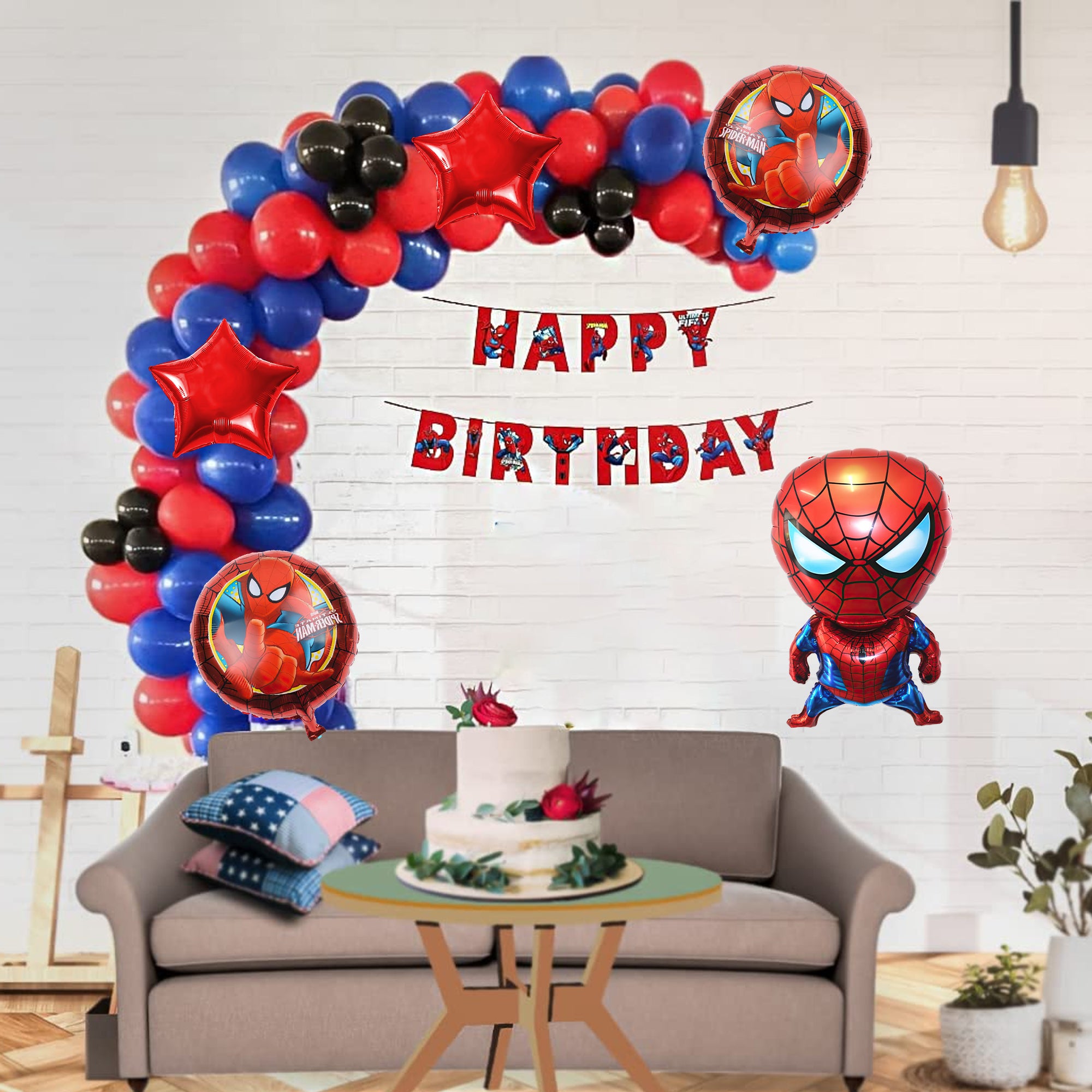 Spiderman Theme Birthday Decor Kit