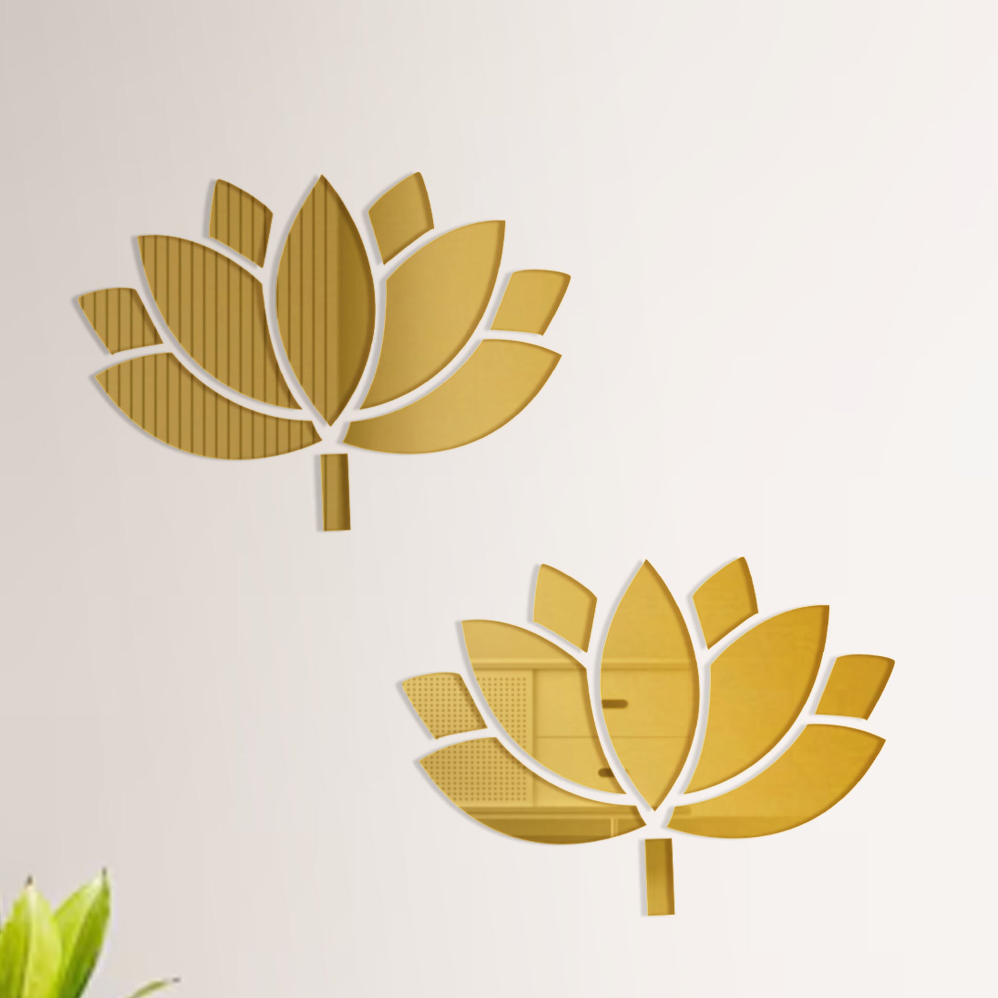 Acrylic Lotus Sticker Pack of 2