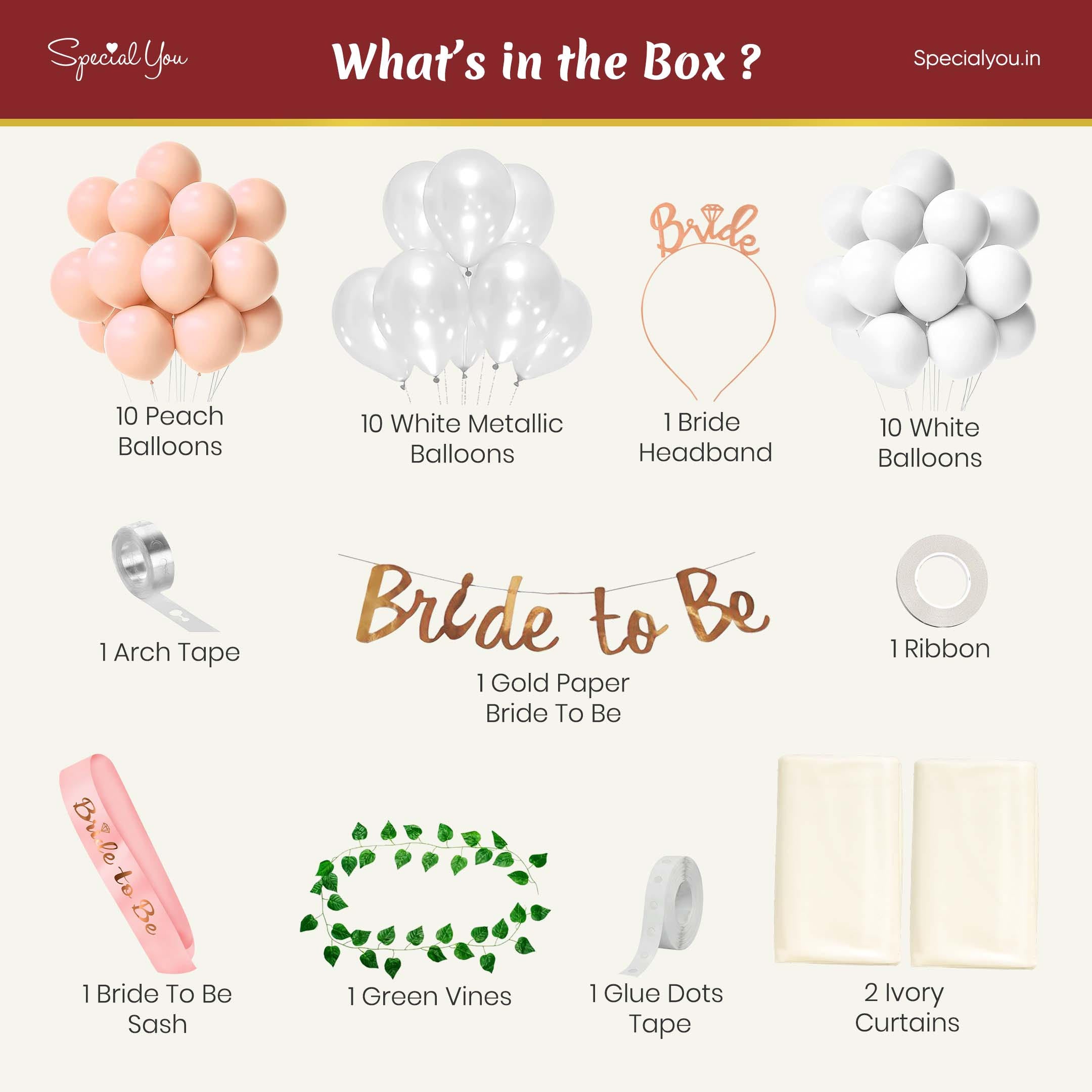 Bride to be Decoration DIY Kit