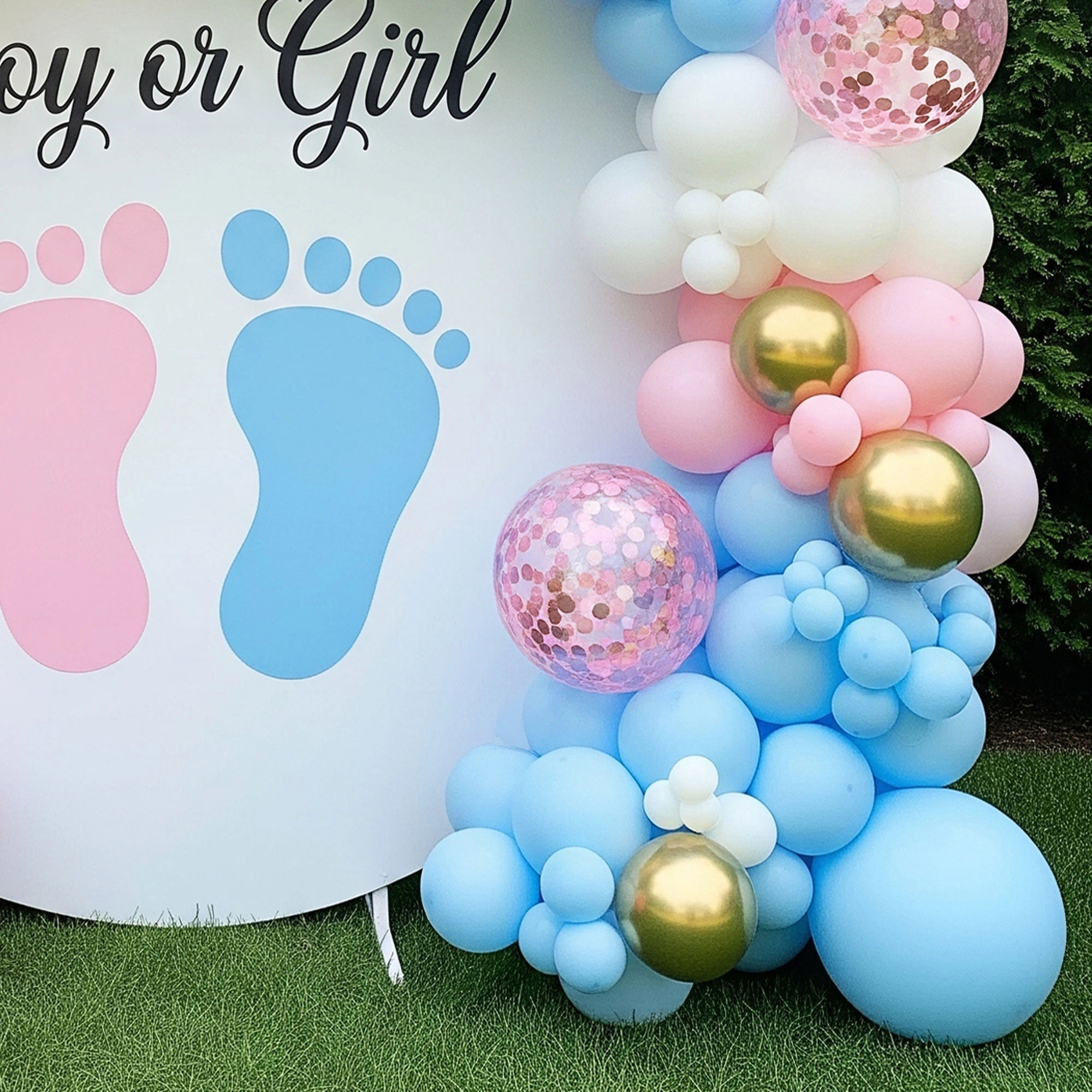 Boy or Girl Footprint Fun Decor