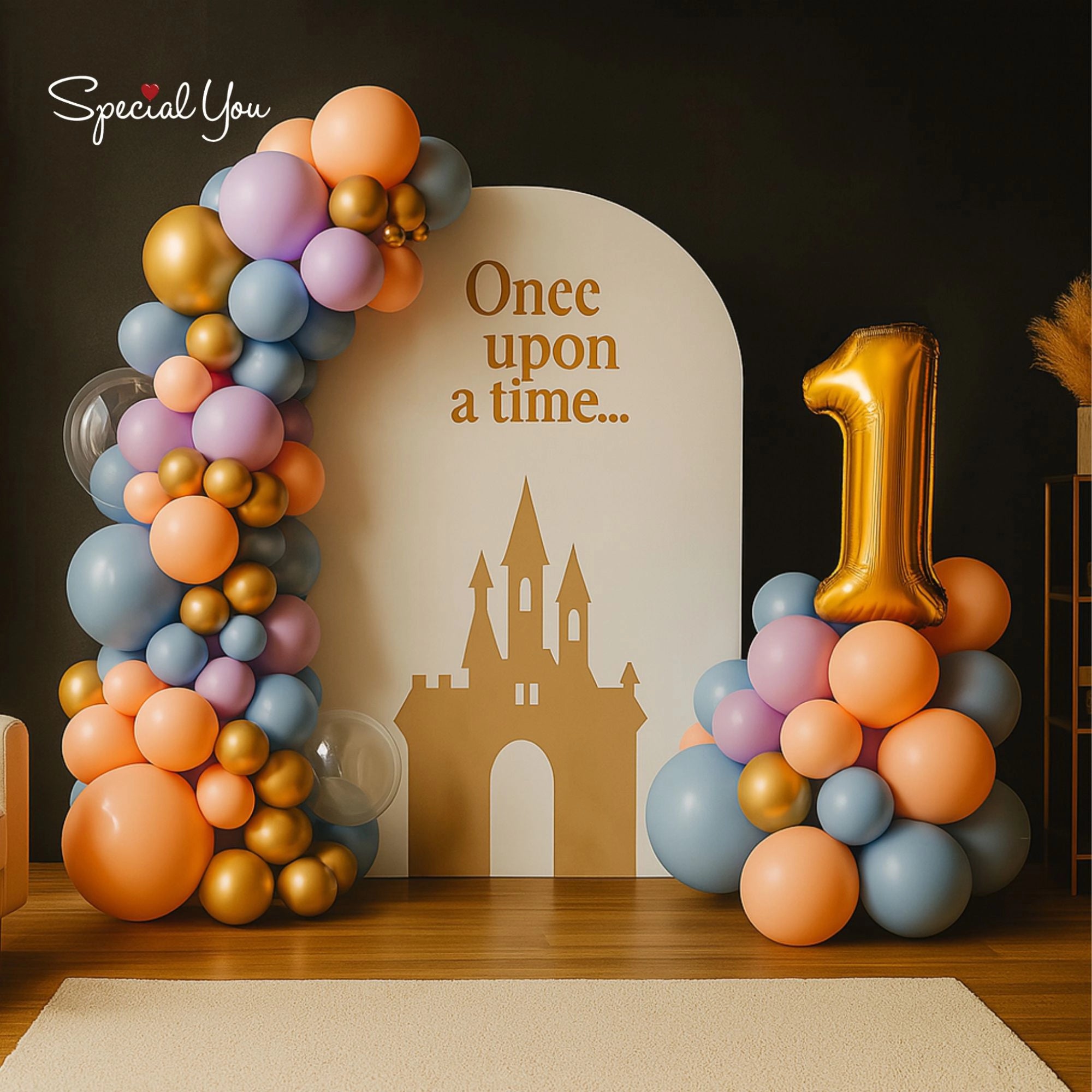 Once Upon a Birthday Balloon Decor