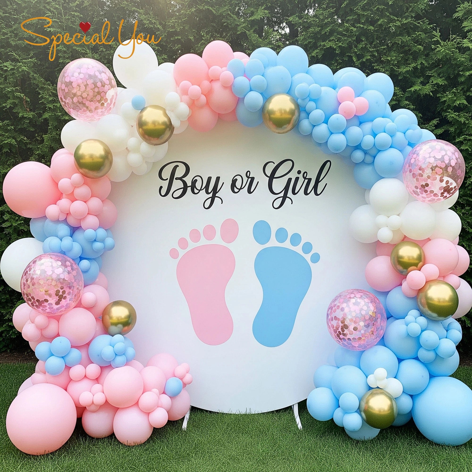 Boy or Girl Footprint Fun Decor